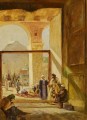 ダマスカスのウマイヤ・モスクのアトリウム グスタフ・バウエルンファインド 東洋学者ユダヤ人